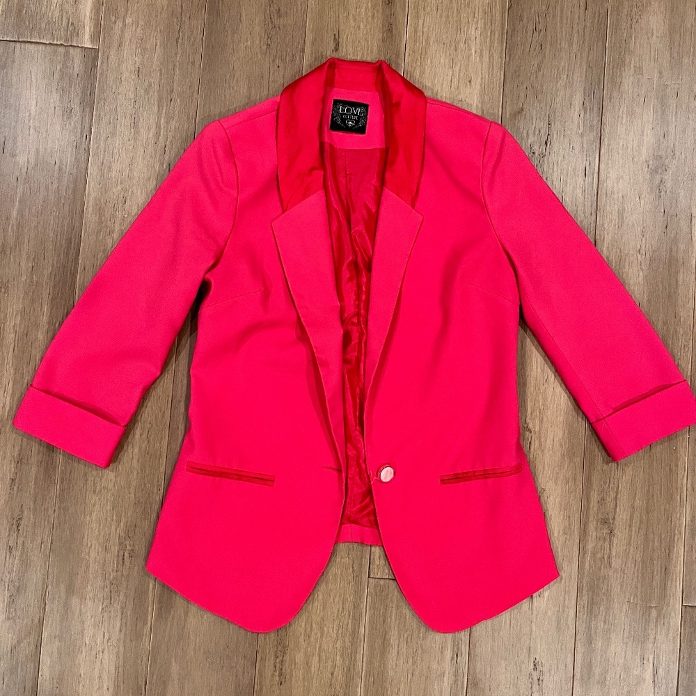 Love Culture reddish-pink blazer